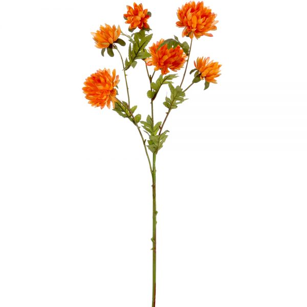 Artificial Wild Chrysanthemum Spray in orange