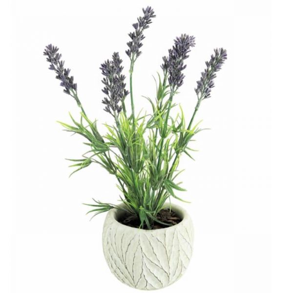 Artificial Potted Lavender Plant - 28cm