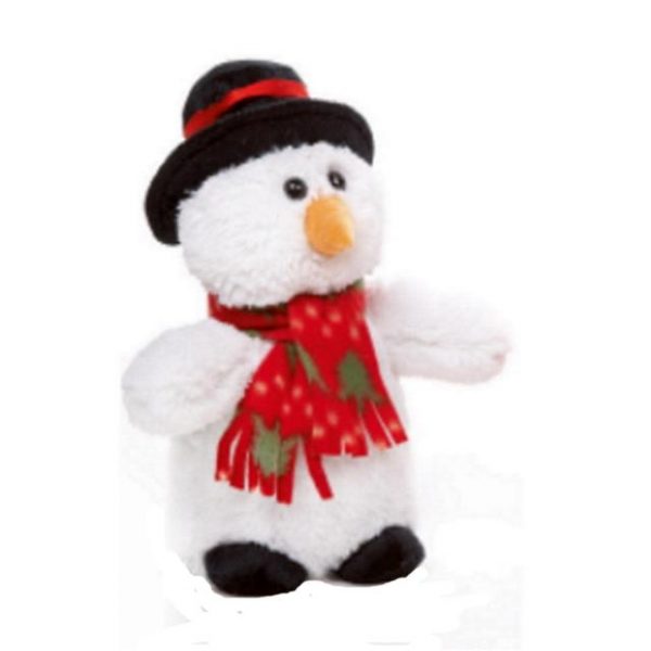 Plush Snowman Christmas Doorstop