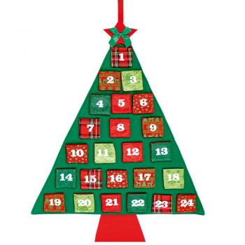 Fabric Christmas Tree Advent Calendar