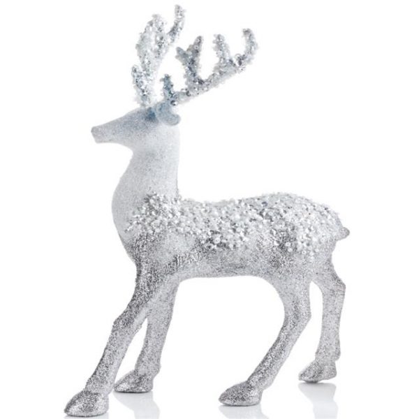 Silver Reindeer Christmas Decoration