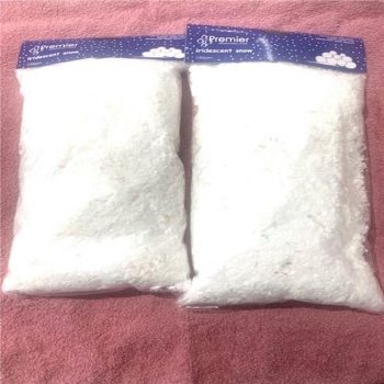 Two bags of Fake Iridescent Snow