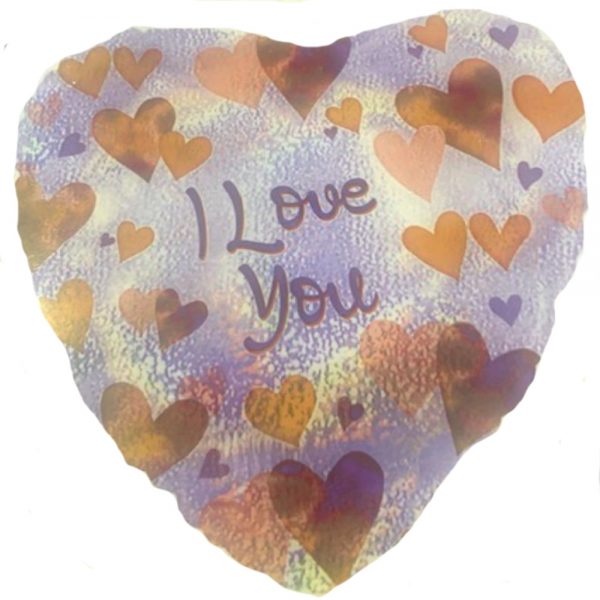 I Love You Heart Foil Helium Balloon