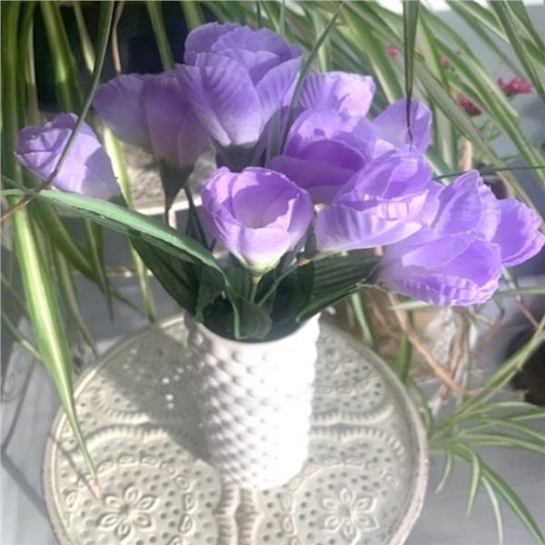Artificial Lilac Purple Crocus Bush