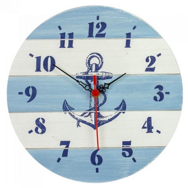 Wooden Nautical Wall Clock