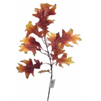 Artificial Autumn Oak Leaf Spray