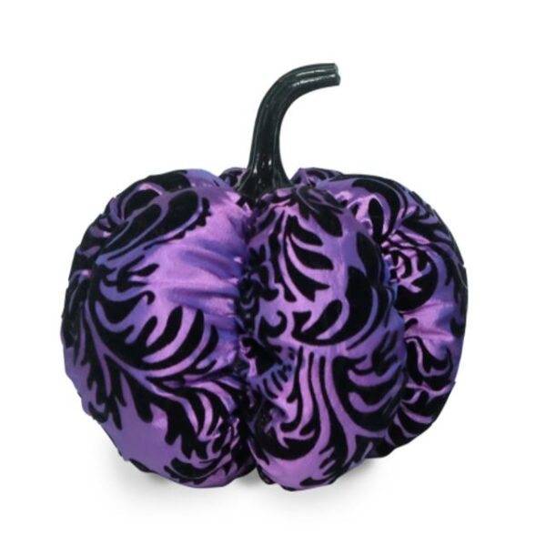 Giant Purple Damask Patterned Pumpkin