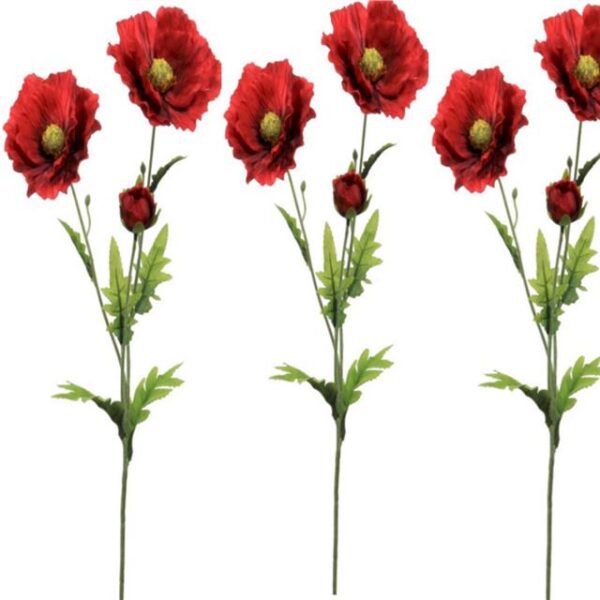 Artificial Red Country Poppy