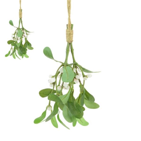 Hanging Mistletoe Christmas Decoration with Berries