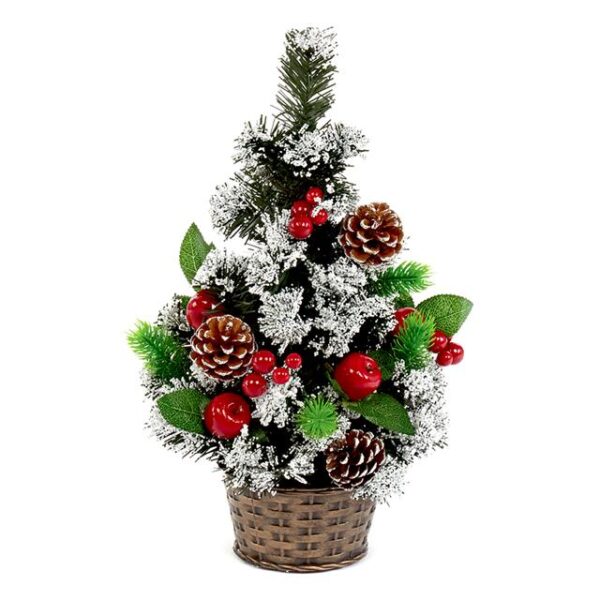 Artificial Luxury Spruce Christmas Tree Dressed in Pot with Snow
