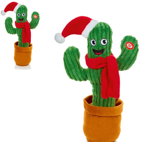 Animated Musical Dancing Christmas Cactus Toy