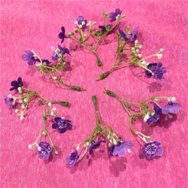 Artificial Purple Forget-Me-Not Sprigs for Crafting